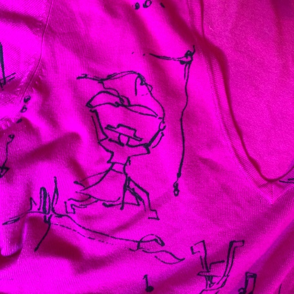 Chicos silk blend stick figure top. Chicos size 1 - Picture 2 of 4